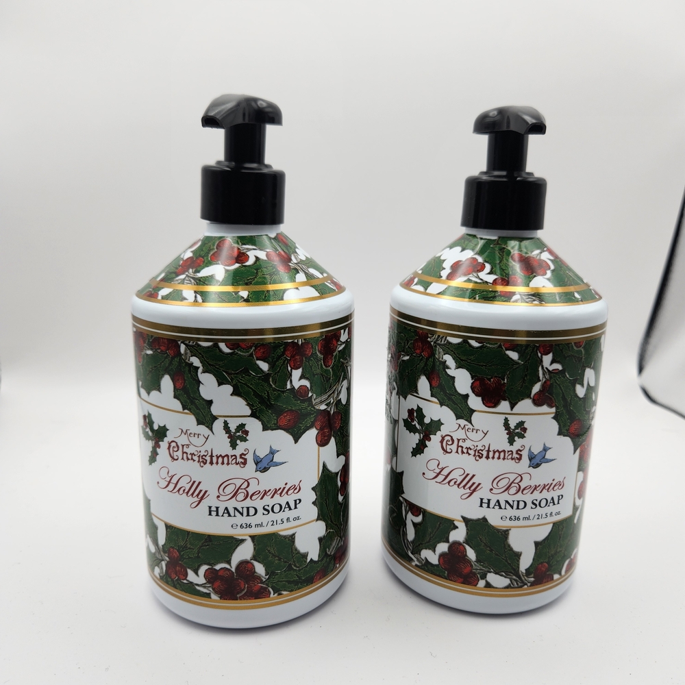 Holly Berries Hand Soap - Festive Green and Red